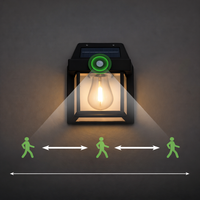 Lampe Murale Solaire LED Extérieure Étanche IP65 avec Détecteur de Mouvement – Éclairage Jardin Terrasse Entrée