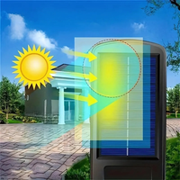 Projecteur LED Solaire Extérieur à Capteur de Mouvement – Lampe Murale Étanche avec Télécommande