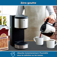 Tapis absorbant antidérapant pour machine à café