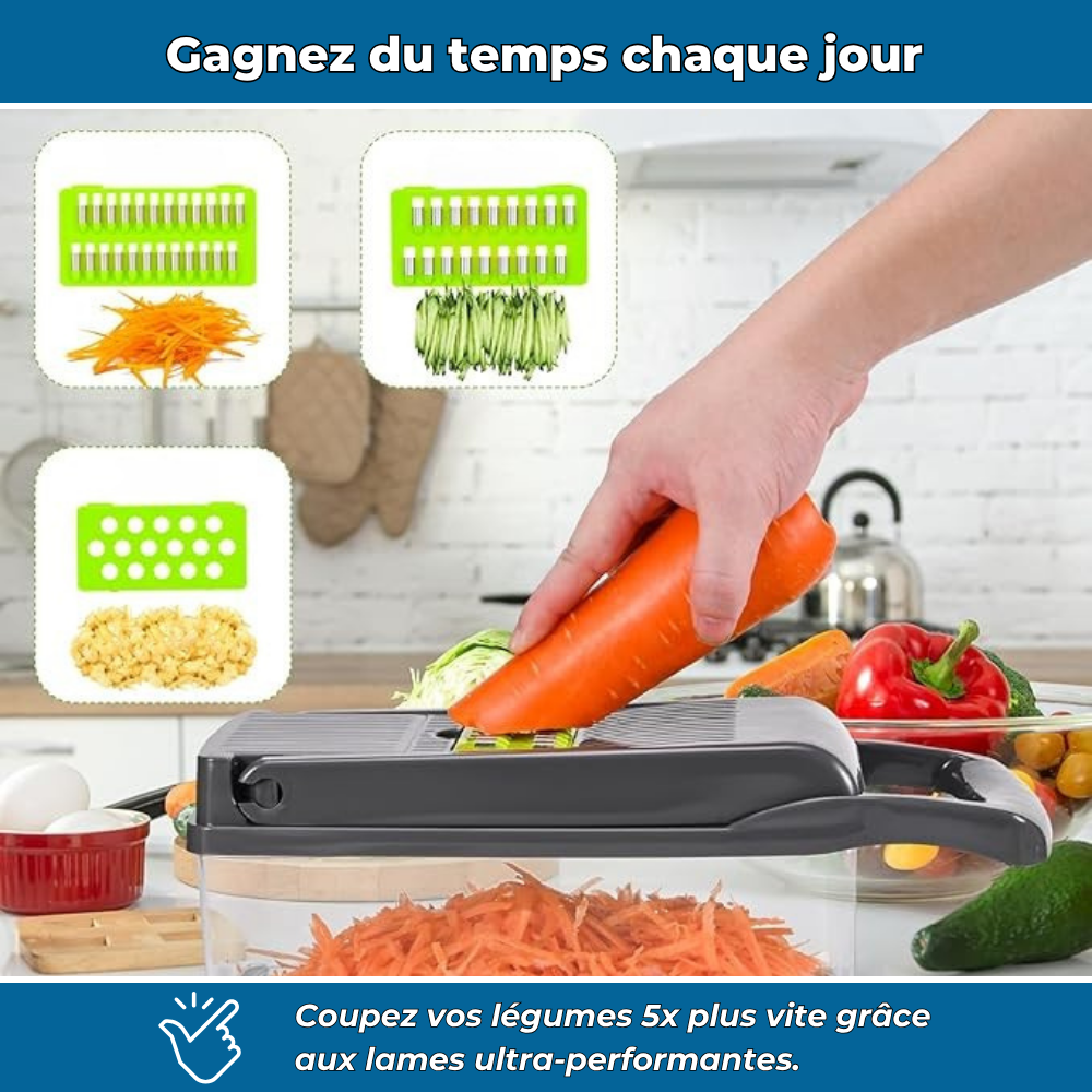 EasyCoup’ – Trancheur de légumes complet 16 en 1