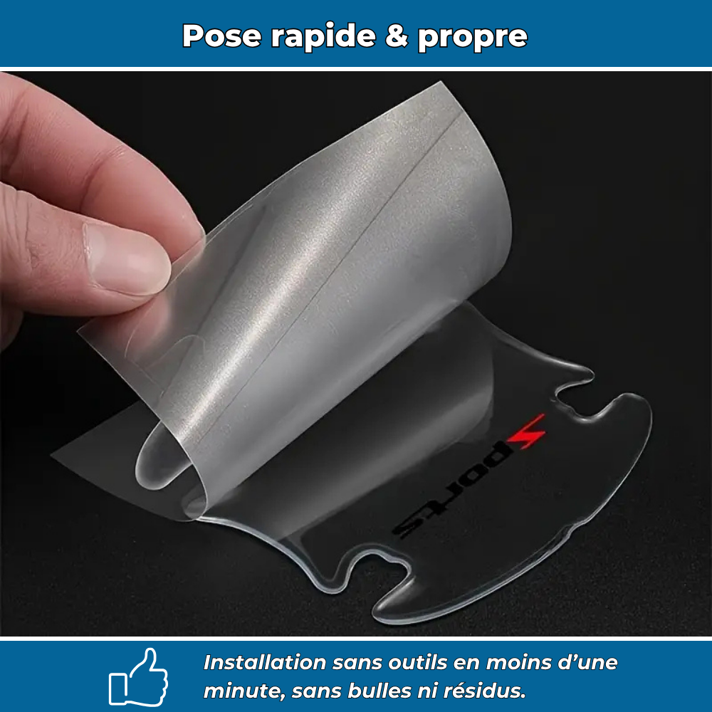 HandGrip PRO Édition Sport – Films protecteurs anti-rayures pour poignées de voiture (pack de 8)