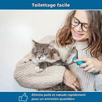 Brosse démêlante anti-poils animaux