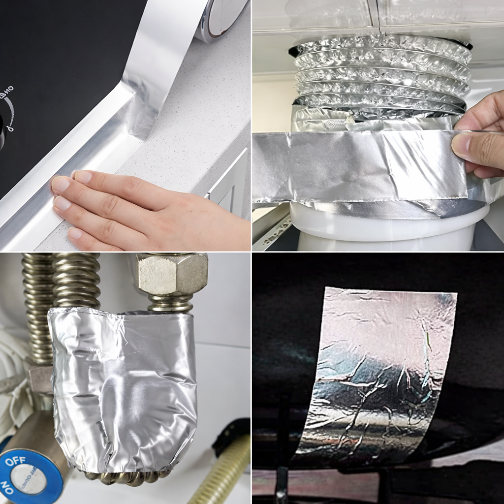 AluTherm | Ruban adhésif aluminium haute température – 10 mètres