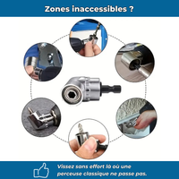 Embout de perceuse à angle 105°