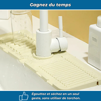 Tapis égouttoir pliable en silicone anti-chaud