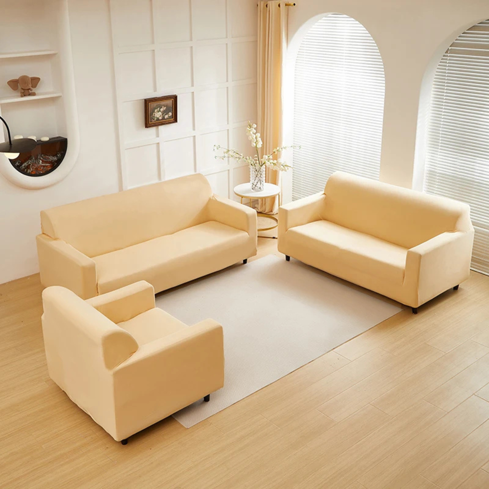 Housse canapé extensible lavable – Protection légère et durable