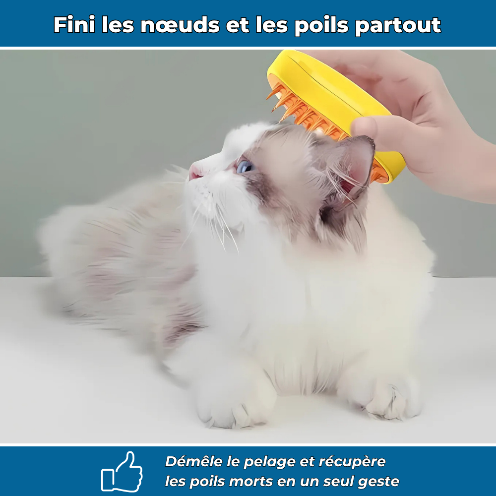 PetiBrosse – Brosse démêlante et anti-poils pour animaux