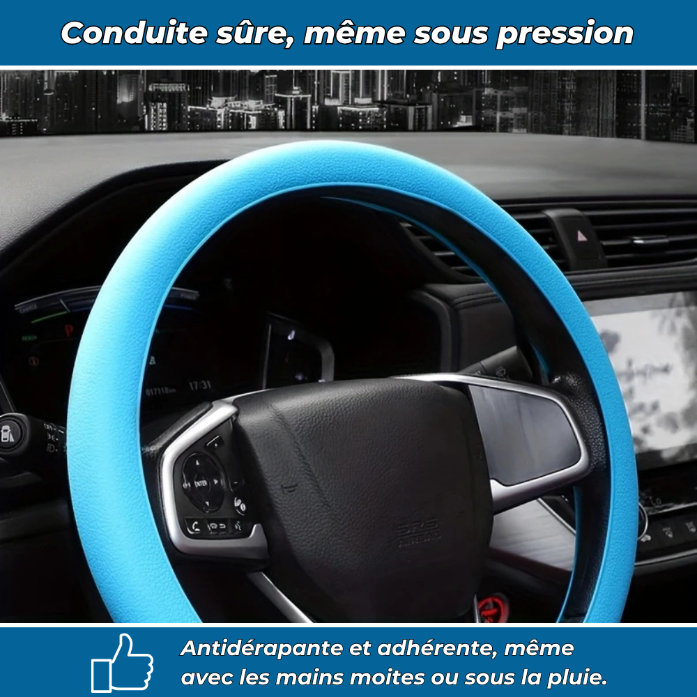 GripVolant – Housse de volant en silicone antidérapante