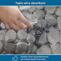 Tapis de salle de bain absorbant & confortable