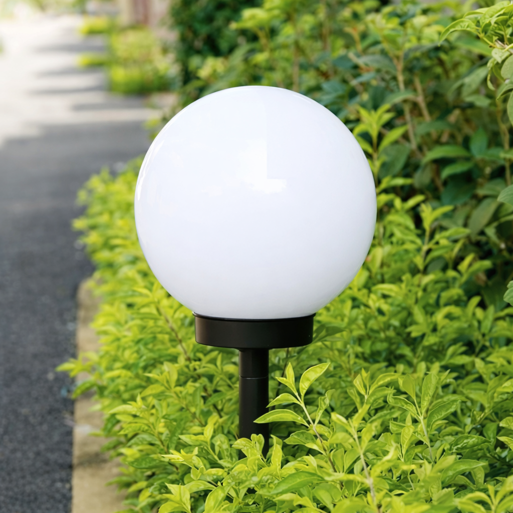 Lot de 3 Lampes Solaires Boule LED Extérieures Étanches – Éclairage Jardin Allée Pelouse Décoratif