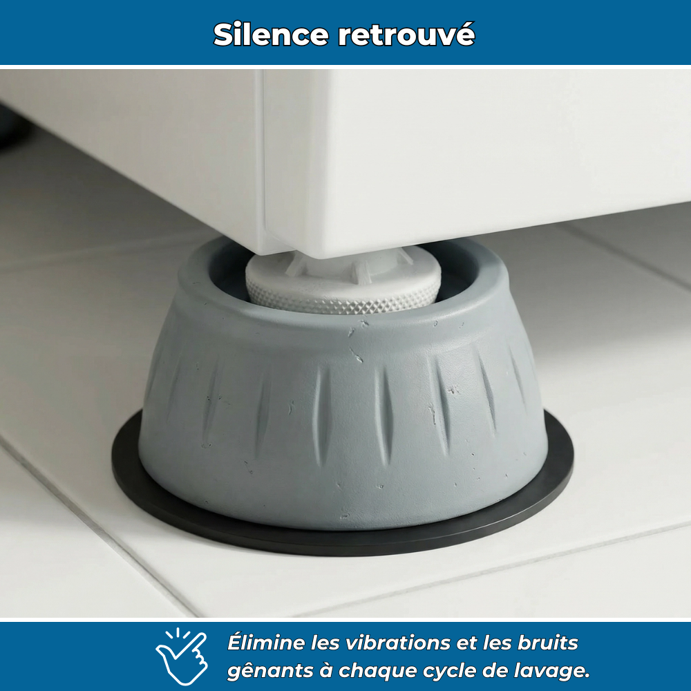 SilencePad | Amortisseurs pour lave-linge et sèche-linge | Lot de 4
