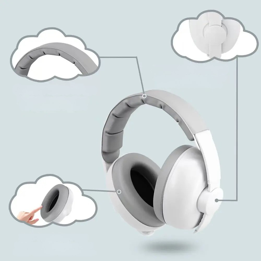 BabySilence | Casque anti-bruit pour bébé – Sommeil, voyages, protection auditive, conception extensible