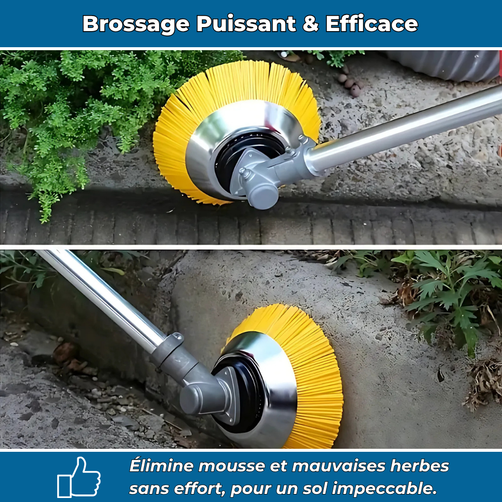 G80 PRO Brosse Débroussailleuse en Nylon – Idéale pour une Finition Impeccable et Entretien Précis