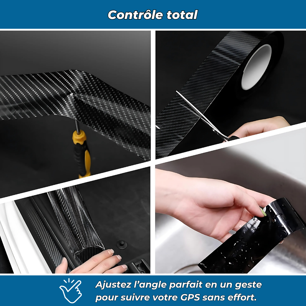 Carbongrip PRO – Film protecteur anti-rayures pour seuil de porte auto