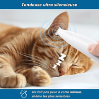 Tondeuse silencieuse multi-zones pour chiens et chats