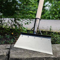Raclette de désherbage en acier inoxydable manche long – grattoir jardin allées terrasse anti-mauvaises herbes