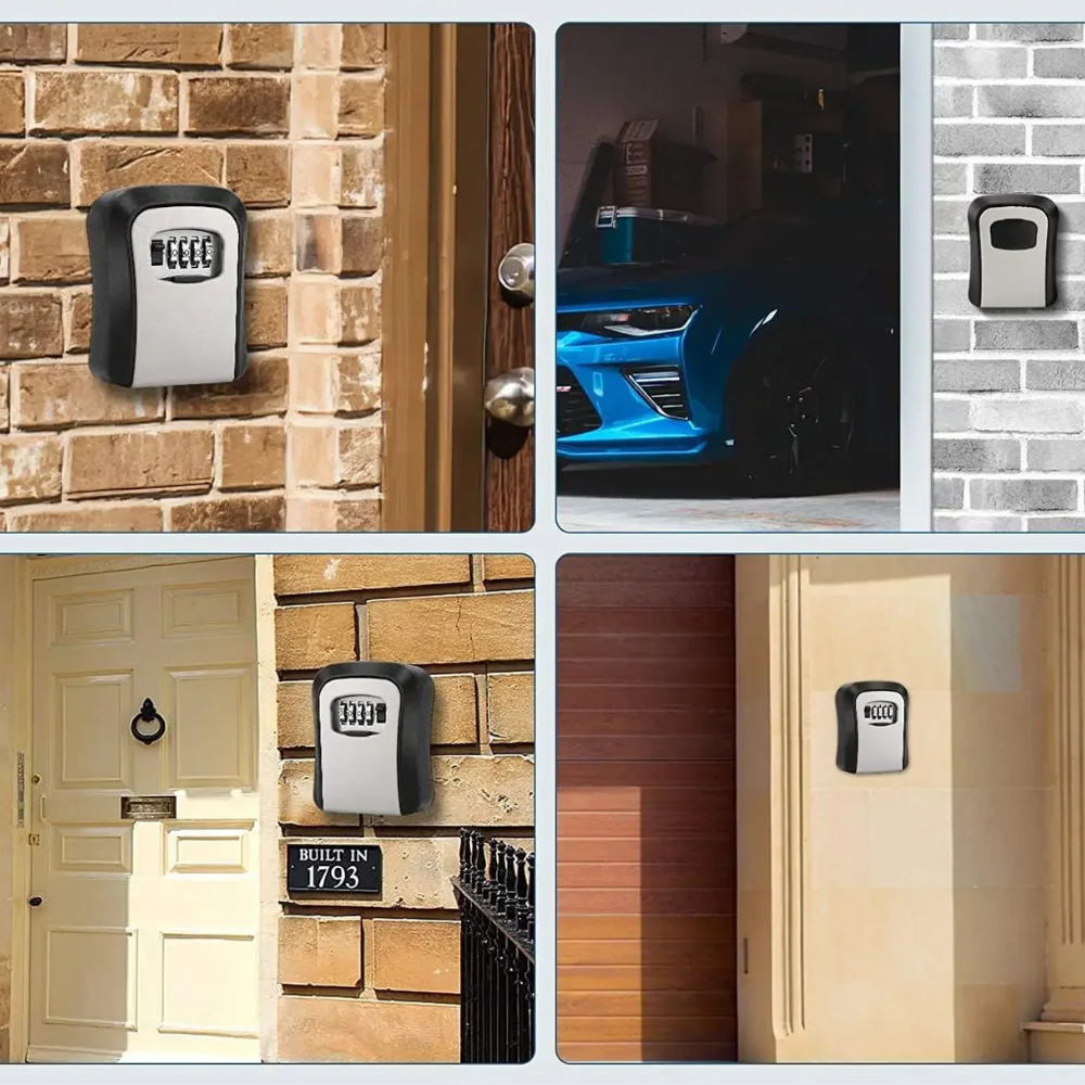 KeyLock – Boîte à clés murale extérieure sécurisée avec code à 4 chiffres