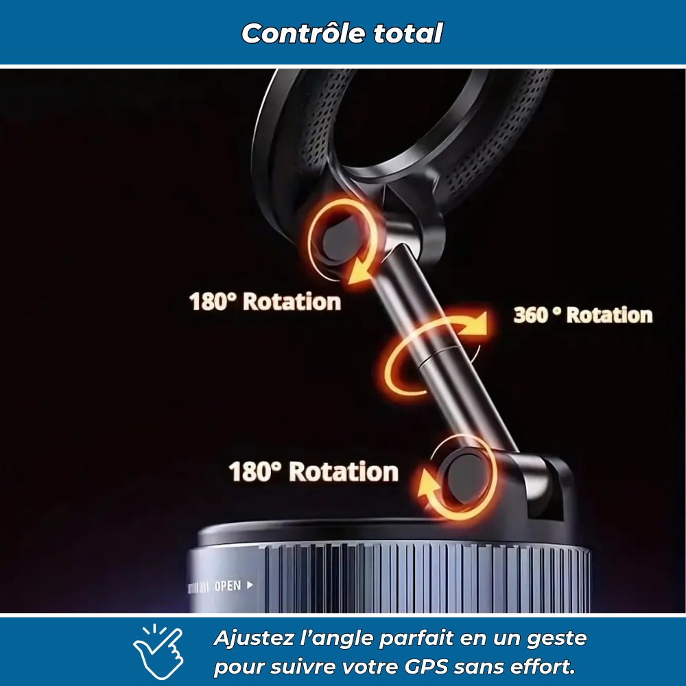 MagnoFix – Support magnétique avec ventouse ultra-fixation