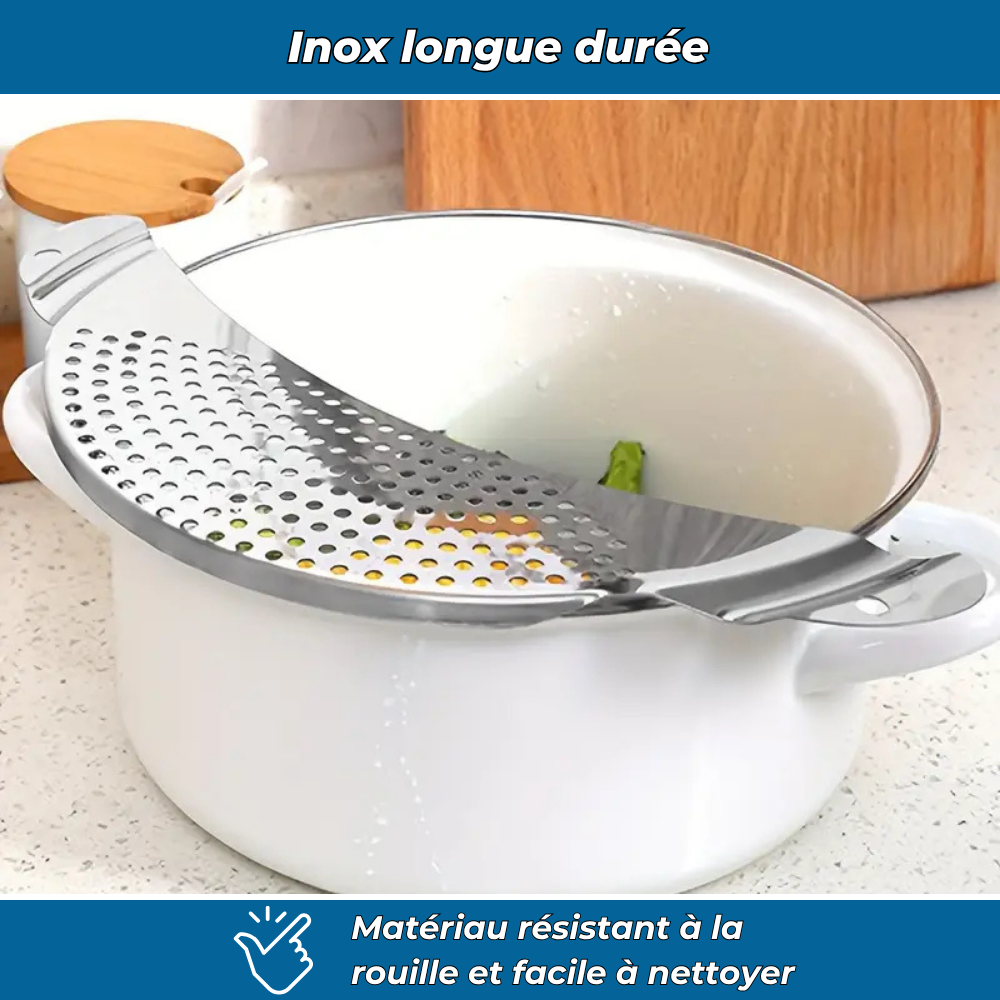 Rincéo – Égouttoir inox pour légumes et fruits