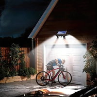 Lampe Solaire Sécurité 3 Têtes LED avec Détecteur de Mouvement – Projecteur Extérieur Étanche IP65, Autonomie 12h