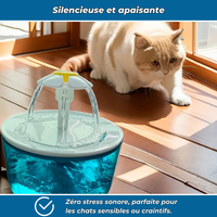 AquaChat - Fontaine filtrante à eau douce pour chats