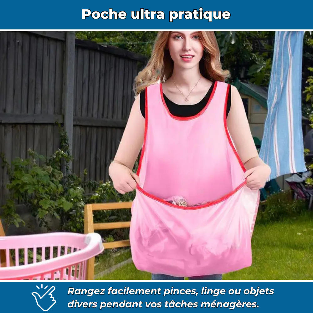Tablier ménager multifonctions avec grande poche