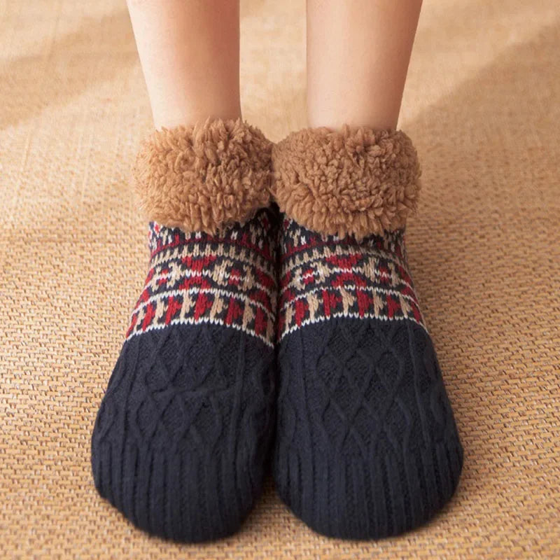 Chaussettes Chaudes Antidérapantes d'Automne pour Hommes et Femmes