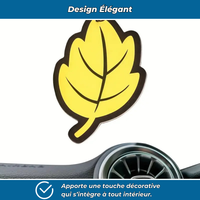 Lot de désodorisants voiture en forme de feuille