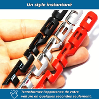 TurboStyle – Autocollant métal sport pour carrosserie auto