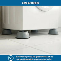 SilencePad | Amortisseurs pour lave-linge et sèche-linge | Lot de 4