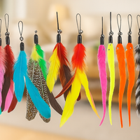 Lot 12 jouets interactifs pour chat avec plumes et bâtons