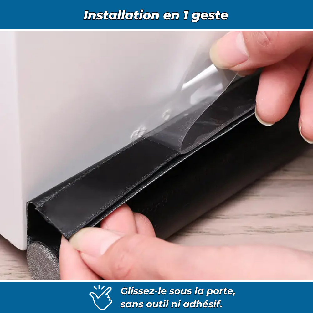 Bande isolante anti-froid pour bas de porte