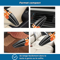 Aspirateur auto compact double usage