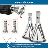 Ébavureur à fixer sur perceuse électrique