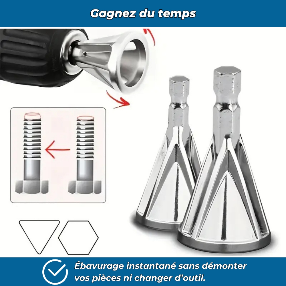 Ébavureur à fixer sur perceuse électrique