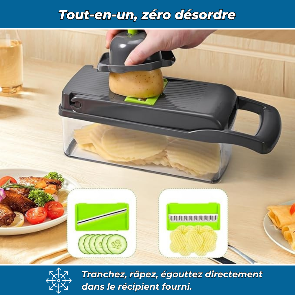 EasyCoup’ – Trancheur de légumes complet 16 en 1