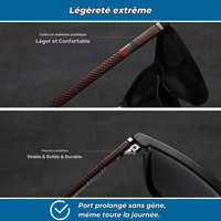 Lunettes de soleil polarisées légères pour homme