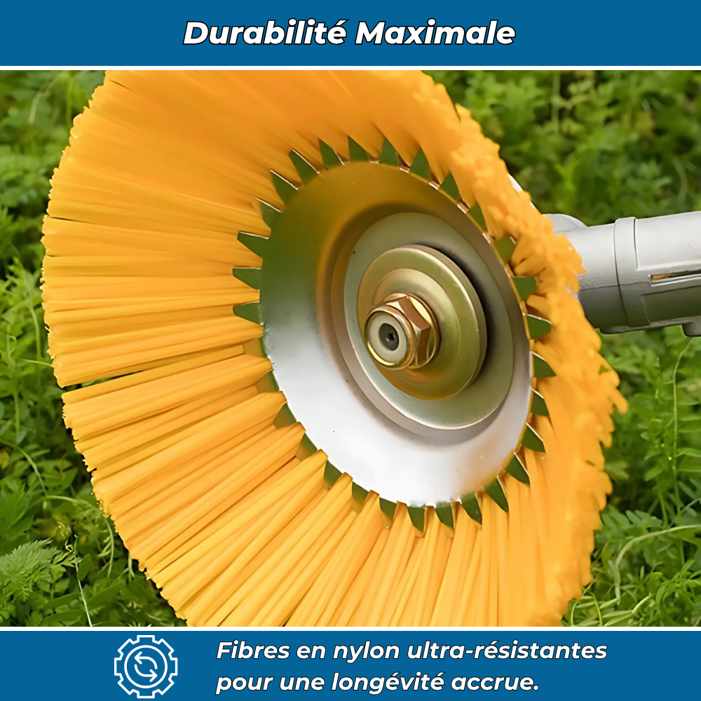 G80 PRO Brosse Débroussailleuse en Nylon – Idéale pour une Finition Impeccable et Entretien Précis