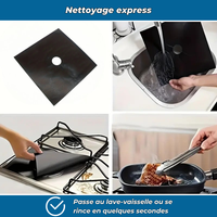 Protège-brûleurs réutilisables pour cuisinière