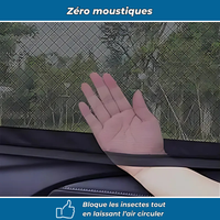 SunSock – Pare-soleil moustiquaire pour vitres arrière (lot de 2)