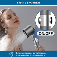 AquaPure | Pommeau de douche haute-pression | Multi-jets