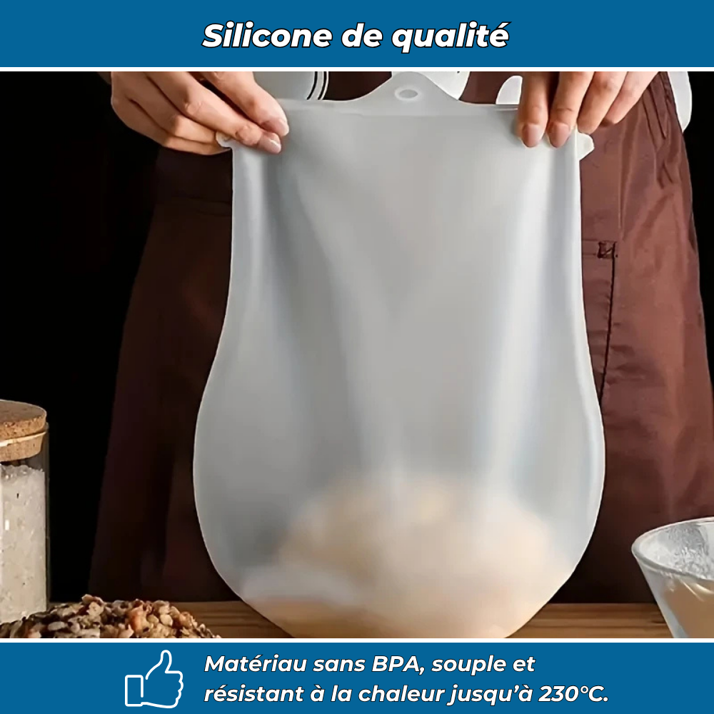 Pâti'Sac – Sac en silicone pour pétrir sans effort