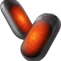 HandHeat | Chauffe-mains rechargeable réutilisable – Lot de 2, portable et magnétique pour l’hiver
