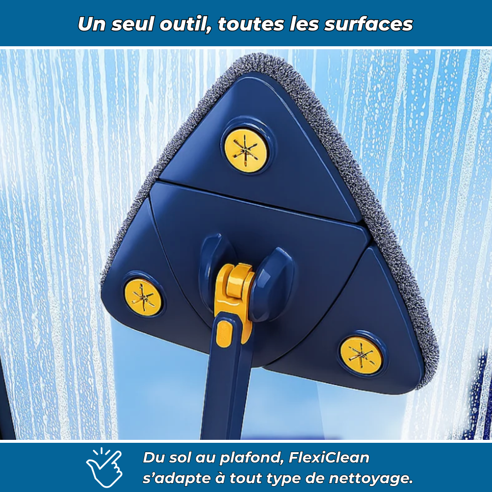 FlexiClean | Balai serpillère rotatif 360° | Essorage mains libres