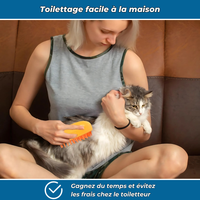 PetiBrosse – Brosse démêlante et anti-poils pour animaux