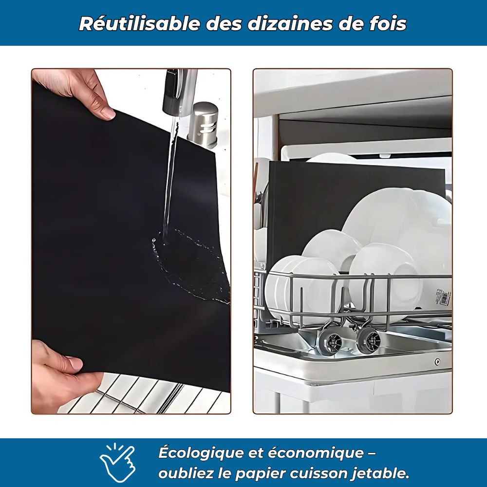 Cuisin'Pro – Tapis de four & barbecue multi-usages (Lot de 2)
