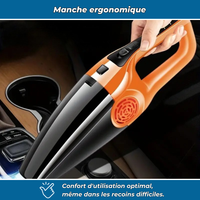 Aspirateur auto compact double usage