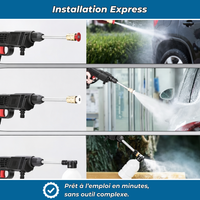 HydroClean PRO | Nettoyeur Haute Pression Électrique 21V Sans Fil | 50 Bars Portable avec Batterie