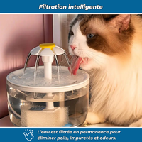 AquaChat - Fontaine filtrante à eau douce pour chats