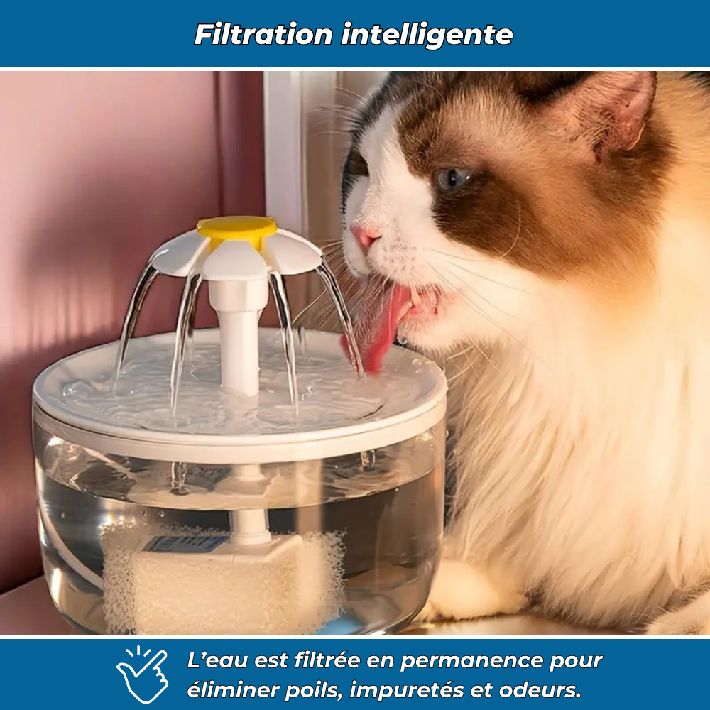 AquaChat - Fontaine filtrante à eau douce pour chats